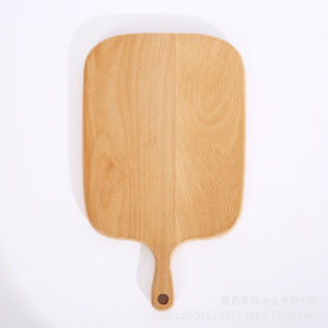 Planche à découper en bois de hêtre massif, rectangulaire, avec poignée, pour la cuisine, ensemble de planches à découper pour usage domestique - Product Image 2