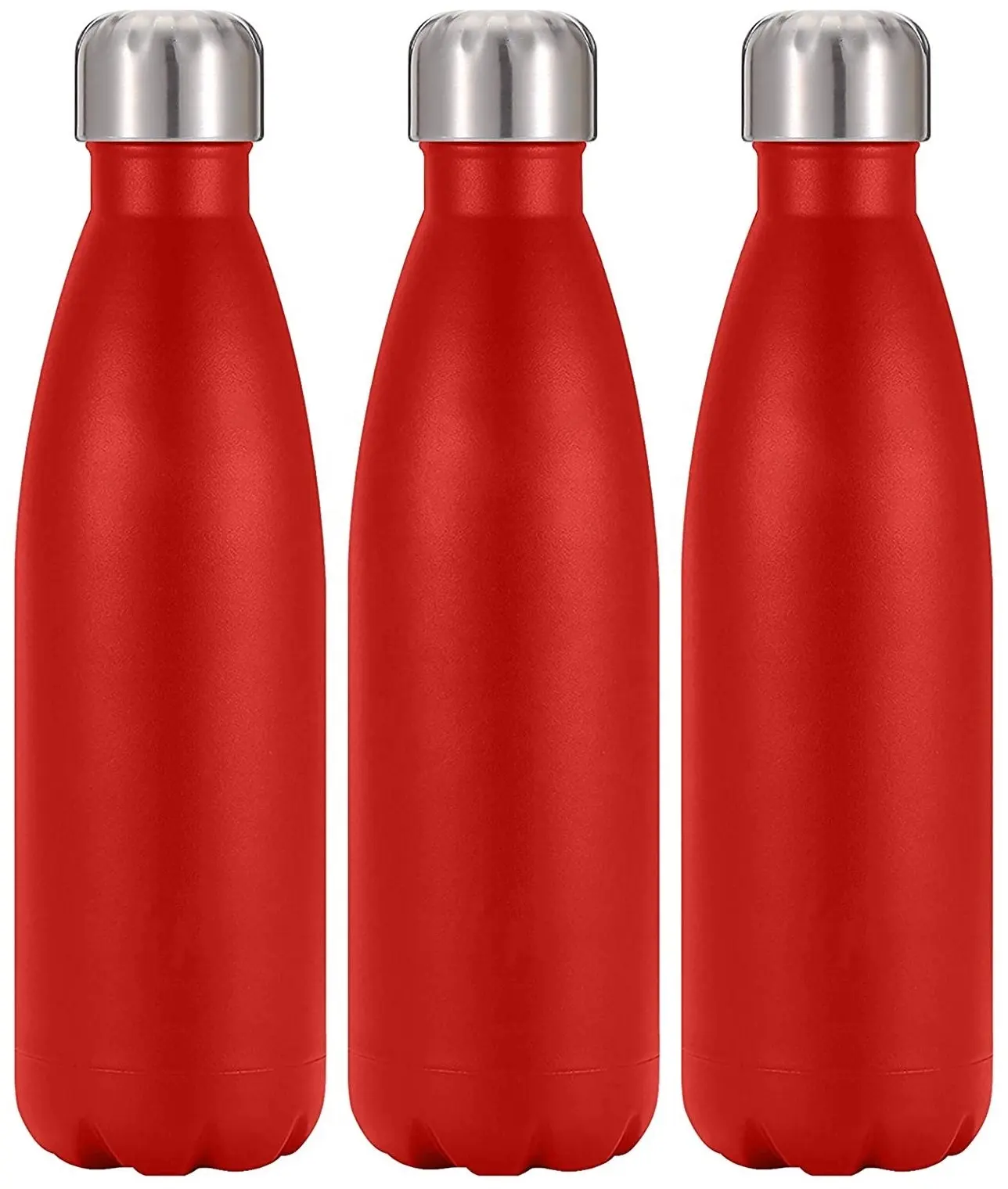 BPA मुक्त स्टेनलेस स्टील | पुन: प्रयोज्य खेल पानी की बोतल | डबल दीवारों वैक्यूम अछूता फ्लास्क पाउडर लेपित 500ml 17oz