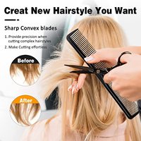 Meilleures ventes japon 440C ciseaux professionnels de coupe de cheveux amincissants ciseaux de coiffeur