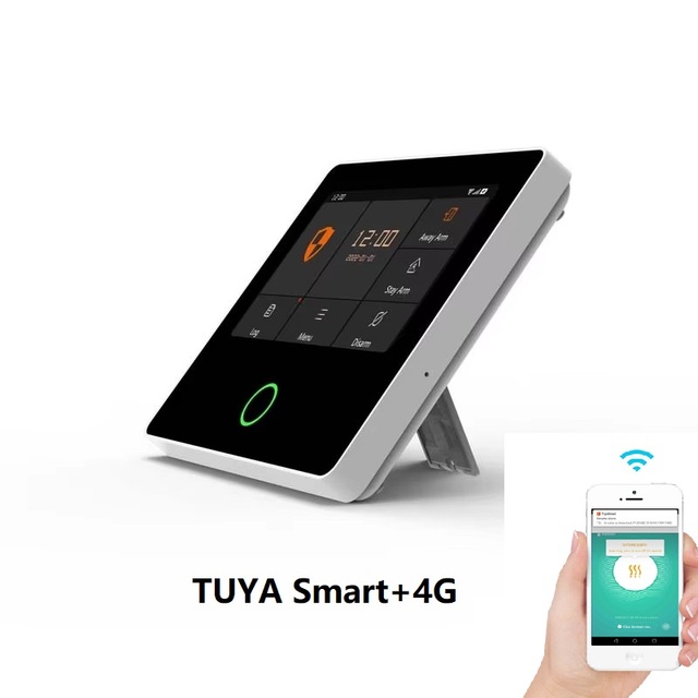 TUYA Residential Building Wireless Smart Security Alarm System | WIFI 4G Alarm Control Panel | Home & Office Security Solution