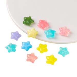 ลูกปัดอะคริลิคสีลูกกวาดรูปดาวขนาด 12 มม. สำหรับทำเครื่องประดับ DIY - Product Image 5