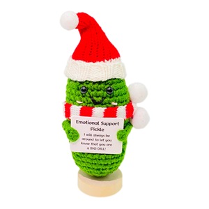 Regalo creativo per gli <span class=keywords><strong>amici</strong></span> bambola di natale all'uncinetto fatto a mano in <span class=keywords><strong>maglia</strong></span> di peluche - Product Image 5