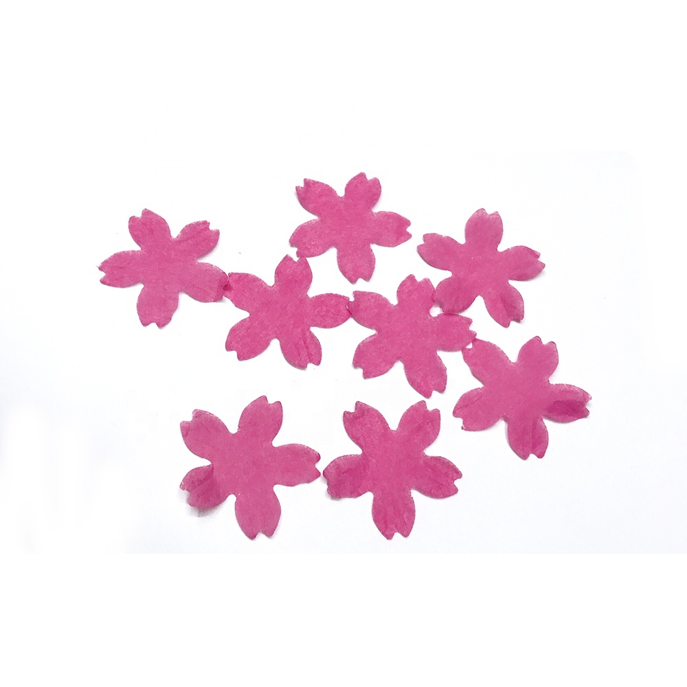 Экологичная биоразлагаемая Свадебная салфетка с конфетти, конфетти в форме розового цветка