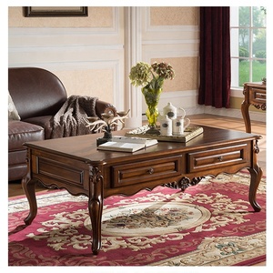 Antico tavoli da caffè <span class=keywords><strong>in</strong></span> <span class=keywords><strong>legno</strong></span> intagliato con le gambe per <span class=keywords><strong>soggiorno</strong></span> - Product Image 2