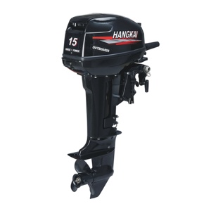 Moteur hors-bord HANGKAI 9.9HP 2 temps à arbre long ou court avec démarrage disponible - Product Image 4