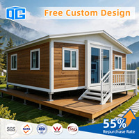 Casa Contenedor Prefabricada Expandible de 40 Pies, Estándar AU de 20 Pies, Tipo Granny Flat, Moderna, Modular, de 2, 3 o 4 Dormitorios para Resort