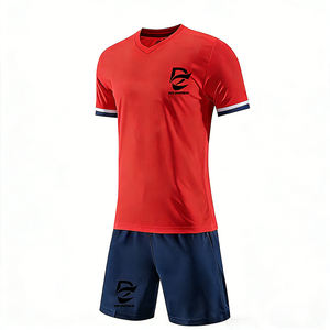 Maillot de football respirant à séchage rapide imprimé par sublimation de qualité supérieure, ensemble d'entraînement personnalisé en gros avec logo d'équipe, tenue de football unisexe pour hommes - Product Image 4