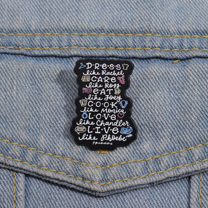 Épingles en émail de la série télévisée Friends Collection Broche de personnage de dessin animé Insigne de revers Bijoux Accessoires Cadeau pour les fans - Product Image 1