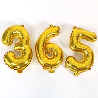 Ballons en feuille métallique de 16 pouces, couleur or, fête de la fête des mères, réveillon du Nouvel An, fournitures de fête, anniversaire, décoration de la maison et du bureau
