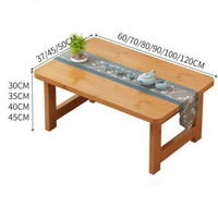Table à thé pliante en noyer Tatami japonais bureau au sol Table de lit Kotatsu Table basse pliable Portable pour salon