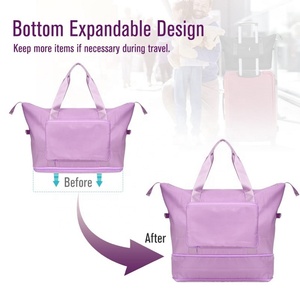 Factory Wholesale Cute Weekender Travel <b>Bag</b> Custom logo Expandable <b>Gym</b> Sport Duffel <b>Bag</b> <b>for</b> <b>Women</b> - Product Image 4