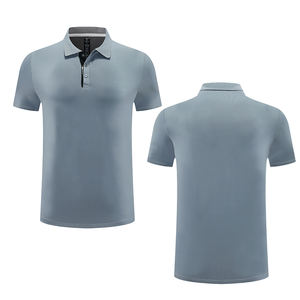 솔리드 패턴의 티셔츠 반소매 저지 용 남성용 폴로 프린트 풀오버 - Product Image 3