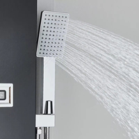 Panneaux muraux de douche en acier Offre Spéciale noir Panneau de douche étanche pour salle de bain