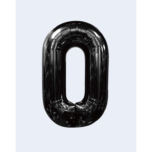 Pallone Numero Nero da 100 cm per Feste - Product Image 1