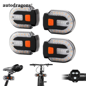 Feux arrière de vélo à commande à distance sans fil, clignotants gauche et droit avec klaxon et alarme de sécurité - Product Image 6