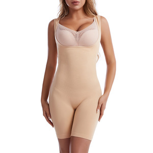 Vente en gros de body sculptant pour femmes de haute qualité, avec ceinture de compression abdominale, culotte ouverte à l'entrejambe, effet lifting des fesses - Product Image 6