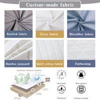 Protège-matelas en polyester sur mesure à motif gaufré, doux et imperméable, avec élastique intégré – Fournisseur direct usine