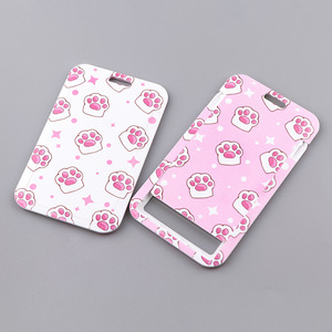 Série de patte de chat mignon de dessin animé créatif personnalisé <span class=keywords><strong>belle</strong></span> <span class=keywords><strong>carte</strong></span> d'identité à <span class=keywords><strong>la</strong></span> mode porte-<span class=keywords><strong>carte</strong></span> en polyester - Product Image 4