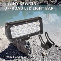Barra de Luces LED para Parachoques de Coche de 7 Pulgadas, 36W, Diseño Nuevo, Haz de Luz Amplio, Todoterreno 4x4