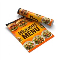 Servicio de Impresión Offset en Papel de Arte a Todo Color CMYK Personalizado para Folletos Publicitarios de Restaurantes, Cafés y Comida Rápida