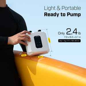 Pompe à air électrique pour <span class=keywords><strong>paddle</strong></span> board 20 PSI, pompe à air SUP portable, <span class=keywords><strong>gonfleur</strong></span> rapide pour <span class=keywords><strong>paddle</strong></span> board gonflable, kayaks, bateaux et matelas pneumatiques - Product Image 3