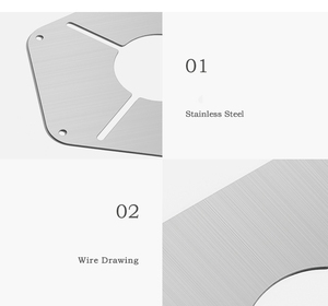 Scudo termico per stufe in acciaio inossidabile, pannello isolante per stufe esterne, dispositivo di protezione termica per campeggio - Product Image 6