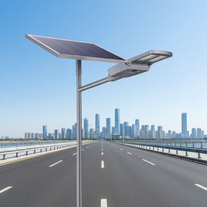 80W 100W 120W All in Two Integrated Solar <b>LED</b> Street <b>Light</b> IP66 Waterproof High Efficiency Solar for Outdoor Road Lighting - Product Image 1