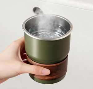 DFM300 300ml 500ml Tasses à café portables empilables en acier inoxydable SUS 304 pour l'extérieur, personnalisation de la marque - Product Image 6