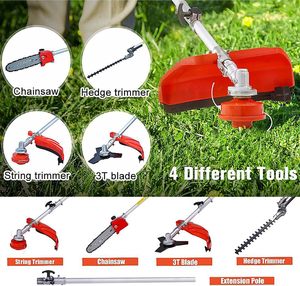 Industrial 2 Stroke Engine 52cc <b>Gasoline</b> Brush Cutter Lawn Mower Weed Eater Hedge Trimmer - Product Image 1