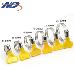 Nld Tùy Chỉnh Thép Không Gỉ 304 201 8-12Mm 16-25Mm Nhỏ Mỹ Loại Thép Không Gỉ Ống Kẹp Với Xử Lý - Product Image 5