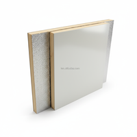Panneau de conduit en acier coloré avec feuille d'aluminium simple face, panneau phénolique pré-isolé à faible perte de chaleur pour la ventilation CVC des hôpitaux