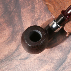 Erliao Vente chaude Pipe à fumer en bois massif Accessoires de fumage en bois Logo personnalisé Pipe à tabac Pipe à fumer portable Vente en gros - Product Image 4
