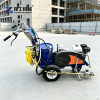 Machine de marquage routier par pulvérisation à froid avec une capacité de 6 L pour les projets de taille moyenne