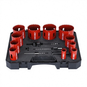 Kit de Brocas de Acero de Alta Velocidad Bimetálicas de 3/4 a <span class=keywords><strong>2</strong></span>-1/<span class=keywords><strong>2</strong></span> Pulgadas, Diferentes Tamaños, en Estuche con Mandriles para Cortar Tubos y Metal - Product Image 1