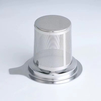 Fournisseur d'usine 304ss métal réutilisable au détail bon marché en vrac Infuseur à thé en forme de coeur en métal en acier inoxydable avec poignée