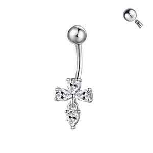 Ingrosso anelli di pancia in acciaio inossidabile placcato cuore <span class=keywords><strong>farfalla</strong></span> foglia di luna gioiello <span class=keywords><strong>Piercing</strong></span> all'<span class=keywords><strong>ombelico</strong></span> - Product Image 3