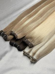 Extensions de cheveux vietnamiennes de haute qualité, trame double tissée à la machine, cheveux Remy européens 100% naturels, lots pour distributeurs de salons - Product Image 1