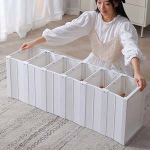 Caja plegable frontal de plástico, zapatilla de deporte transparente con imanes, cajas de zapatos de almacenamiento - Product Image 4