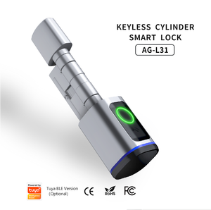 ระบบล็อคประตูอัจฉริยะแบบฝัง ยี่ห้อ Tuya รุ่น Safe Steel Mortise Lock สำหรับประตูบานสวิงอะลูมิเนียม พร้อมลูกกลิ้งทองเหลือง สำหรับตลาดสหรัฐอเมริกาและยุโรป - Product Image 3