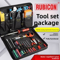 Robin Hood RUBICON Kit d'outils de télécommunications japonais RTS-55P, kit de réparation pour électricien importé avec sac de rangement