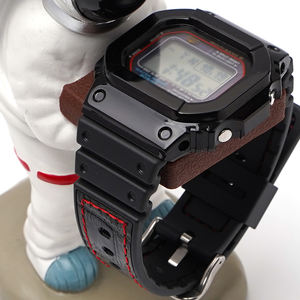 Libération rapide avec motif en cuir de gravure de point Bracelet de montre en résine TPU pour bracelet de montre en caoutchouc <span class=keywords><strong>Casio</strong></span> <span class=keywords><strong>5600</strong></span> 5610 6900 Series - Product Image 5