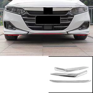 Accessoires extérieurs pour Honda Accord 10e génération 2018 2019 2020 2021 2022 2023 Garnitures de calandre avant Pare-chocs Protection de coin Kit de garnitures - Product Image 2