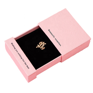 Joyero de papel de embalaje personalizado ecológico Simple de diseño flotante de lujo Almacenamiento de doble capa para collares pendientes anillos - Product Image 6