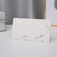Enveloppes cadeaux islamiques musulmanes Eid Mubarak Ramadan, estampillage à chaud doré, 9,5x19,5cm, modernes, 10 pièces/paquet, portefeuilles en papier pour argent liquide