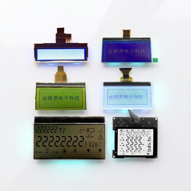 Golden Vision Factory Customized Size HTN LCD Display 76x48 Positive COG SPI Interface Mini Screen