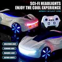 Voiture de cascade télécommandée Y19 avec télécommande gestuelle, mini supercar à dérive, moteur à réaction, lumières dynamiques, voitures cool, cadeau pour garçons