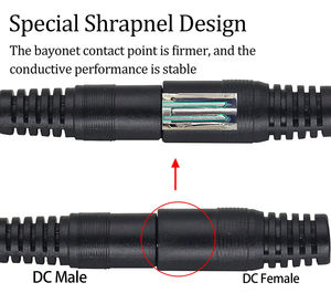 كابل طاقة من ذكر إلى أنثى إلى مقبس تيار مستمر x ، x ، x من x ، لشاشة FPV - Product Image 5