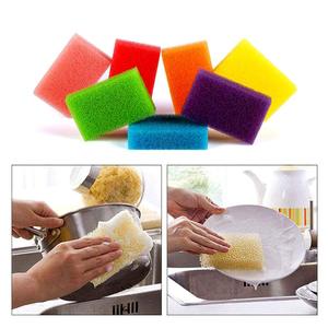 Sản phẩm làm sạch nhà bếp-Miếng bọt biển dưa chuột vuông hình lưới lỗ mịn để rửa chén và lau-miếng bọt biển - Product Image 1