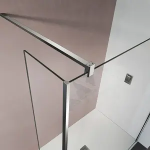 Hot Sale Stainless Steel Frameless Shower Glass Panel Shower Rod Proway Shower Fixed Connect Support Bar