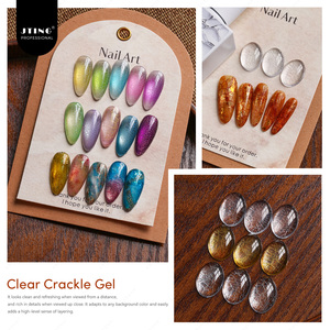 Vernis à ongles gel craquelé transparent JTING Magic Clear, effet craquelé à séchage rapide, sans HEMA/TPO, gel UV, ongles vintage, OEM, marque privée - Product Image 4